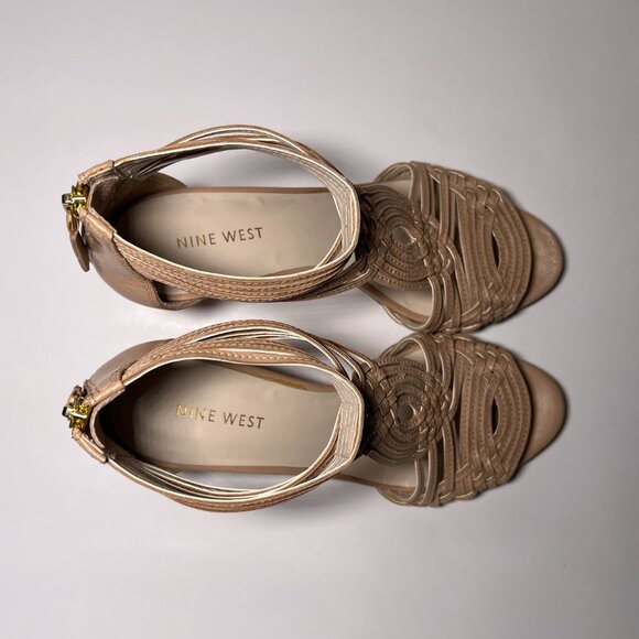 Nine West Outtasite Kitten Heel Sandal - Picture 8 of 9